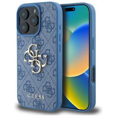 Guess hardcase 4G Big Logo do iPhone 16 Pro Niebieski
