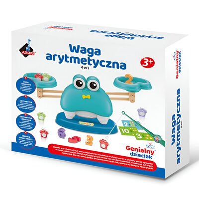 Zabawka edukacyjna ASKATO Genialny dzieciak Waga arytmetyczna 4w1 Krab 126210