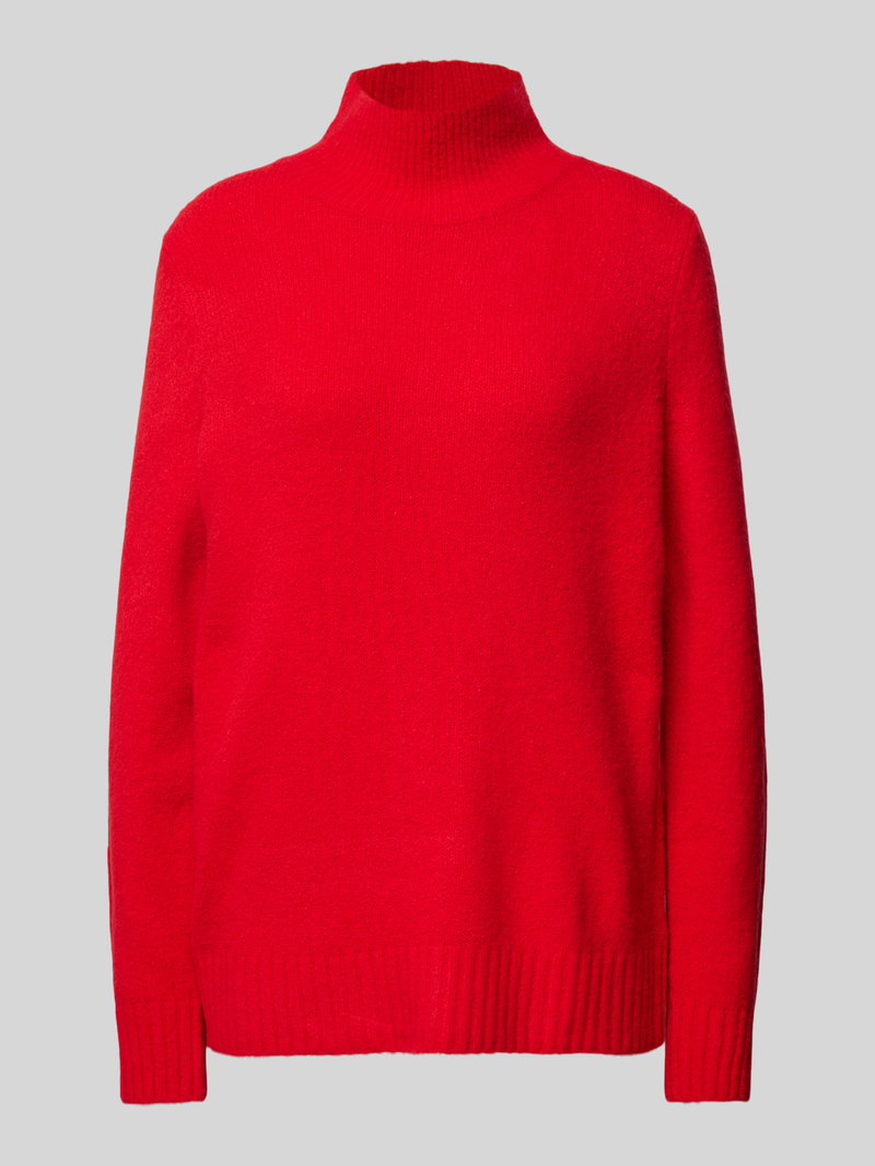 Sweter z dzianiny o kroju regular fit ze stójką