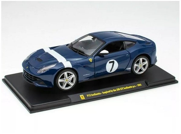 Atlas Ferrari F12 Berlinetta Blue Inspired B 1:24 Col056