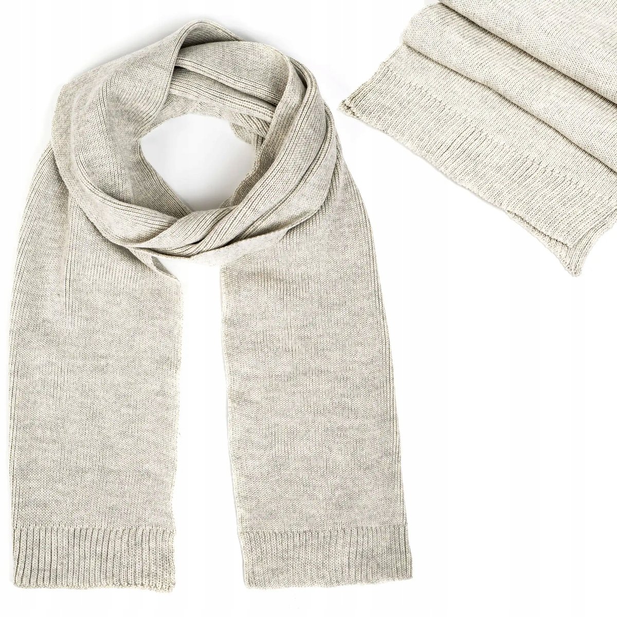 Duży szal miękki gruby piękny szalik damski ciepły elegancki modny na zimę