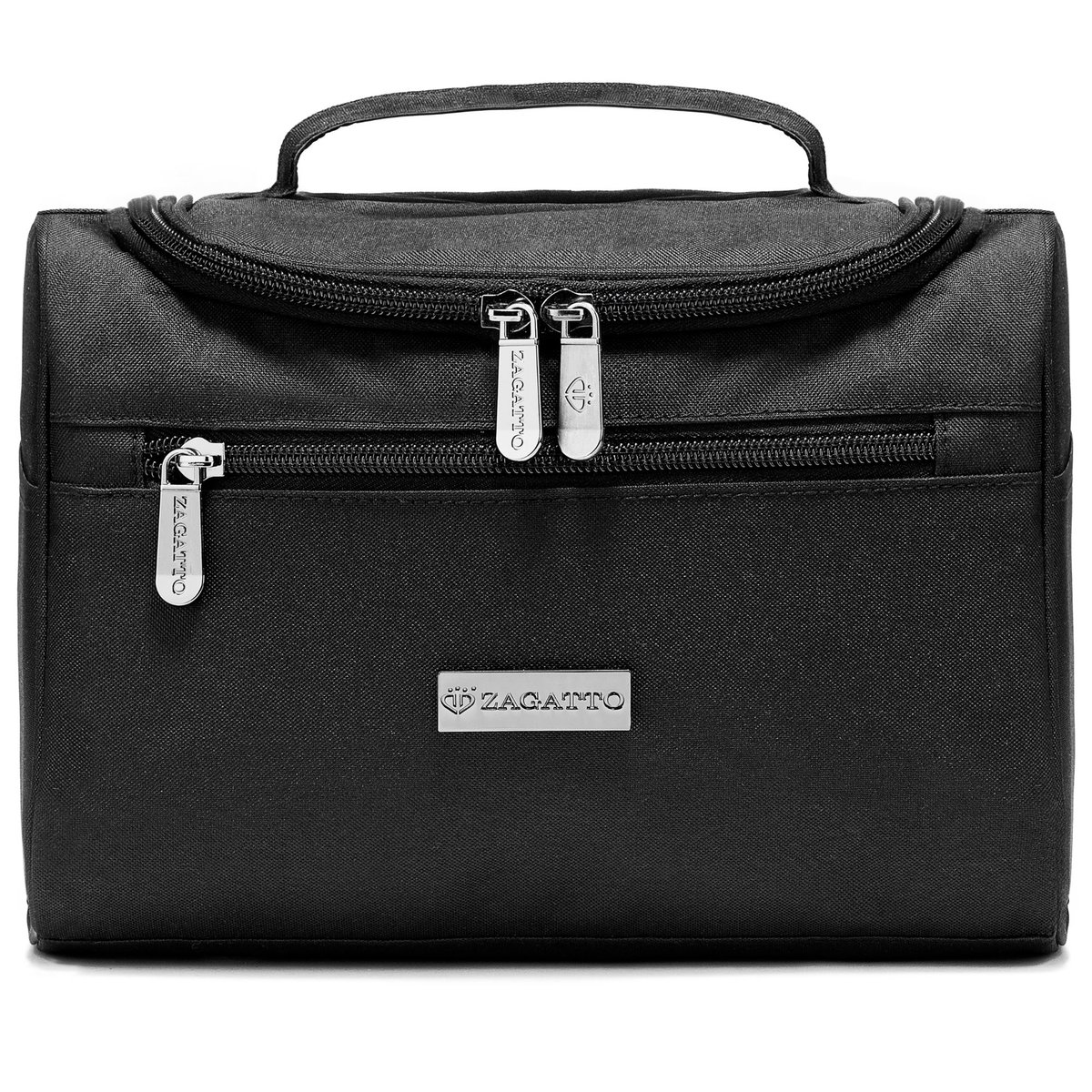 Kosmetyczka podróżna wisząca z haczykiem pojemna damska męska organizer czarny ZAGATTO
