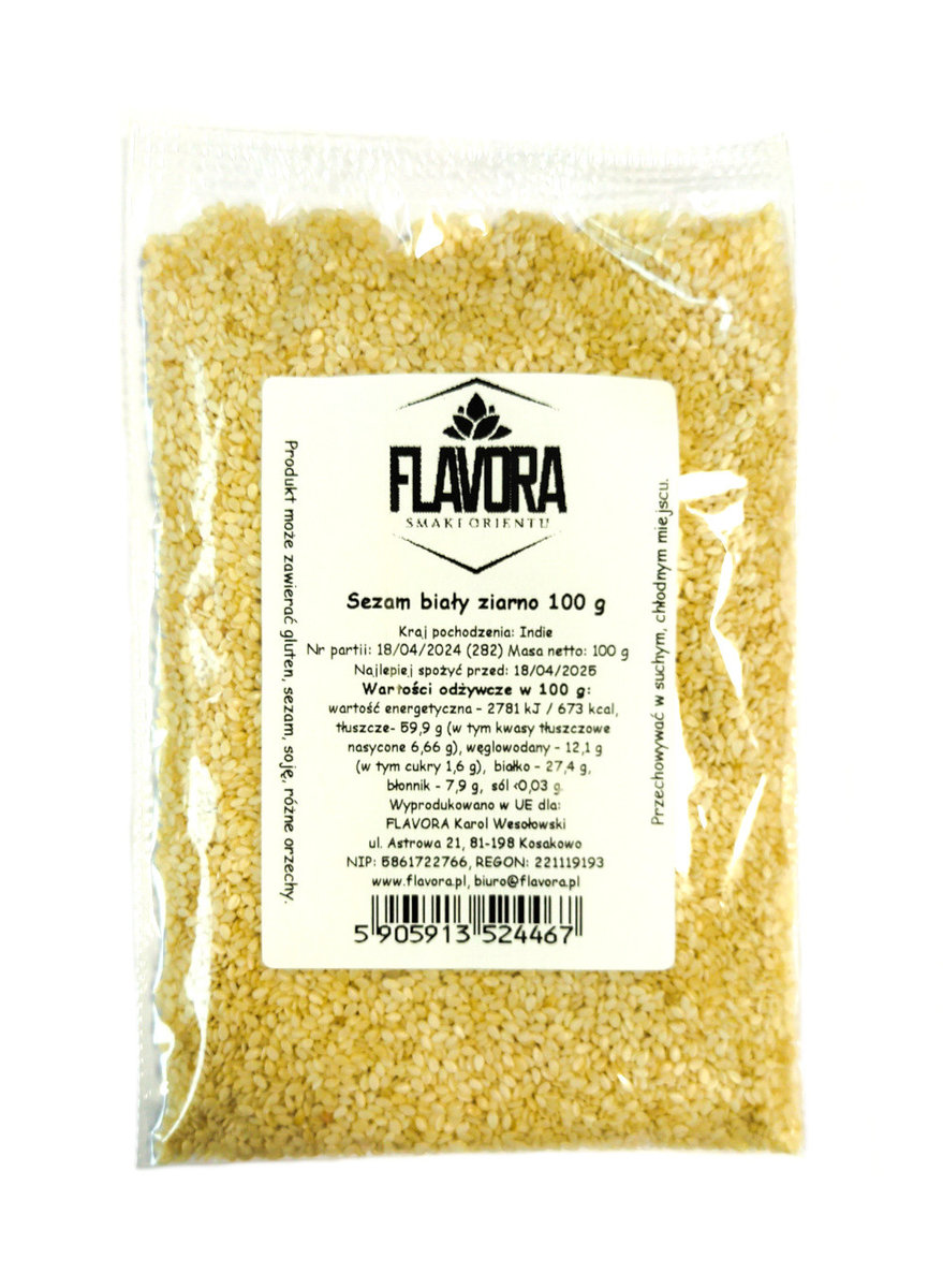 Sezam biały obłuszczony 100g