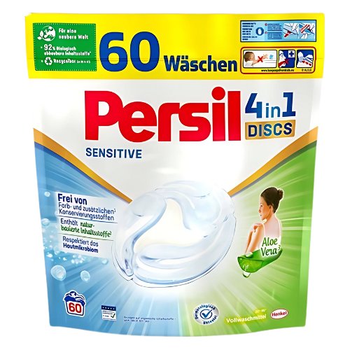 Persil Sensitive 4w1 60szt niemieckie kapsułki do prania skóra wrażliwa
