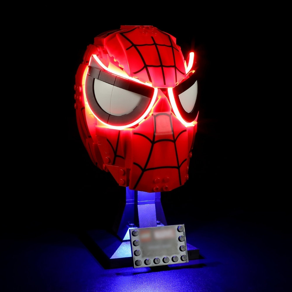 Oświetlenie LED Super Heroes Maska Spider-Mana 76285