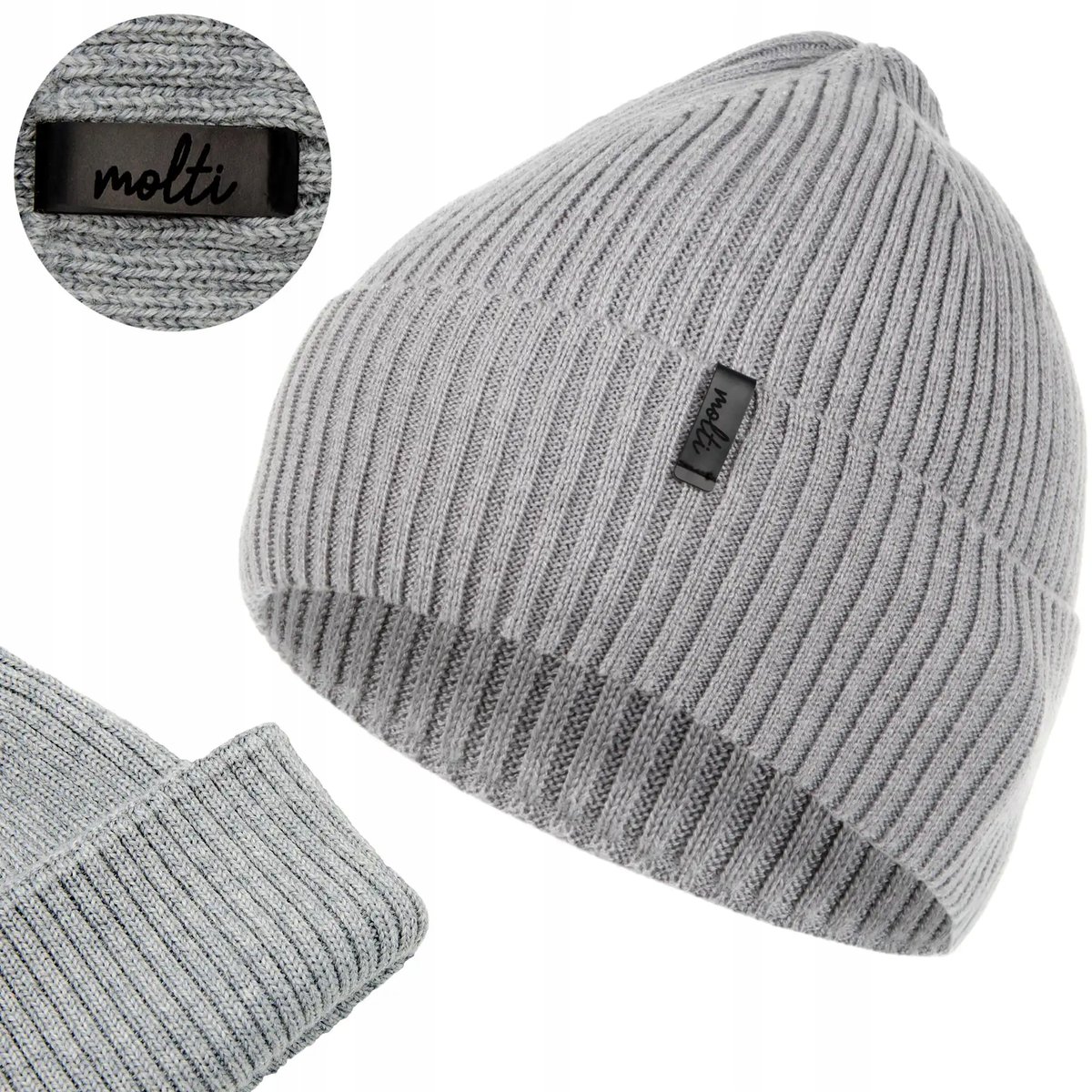 Czapka męska na jesień zimę wiosnę BEANIE CIEPŁA zimowa 55-60