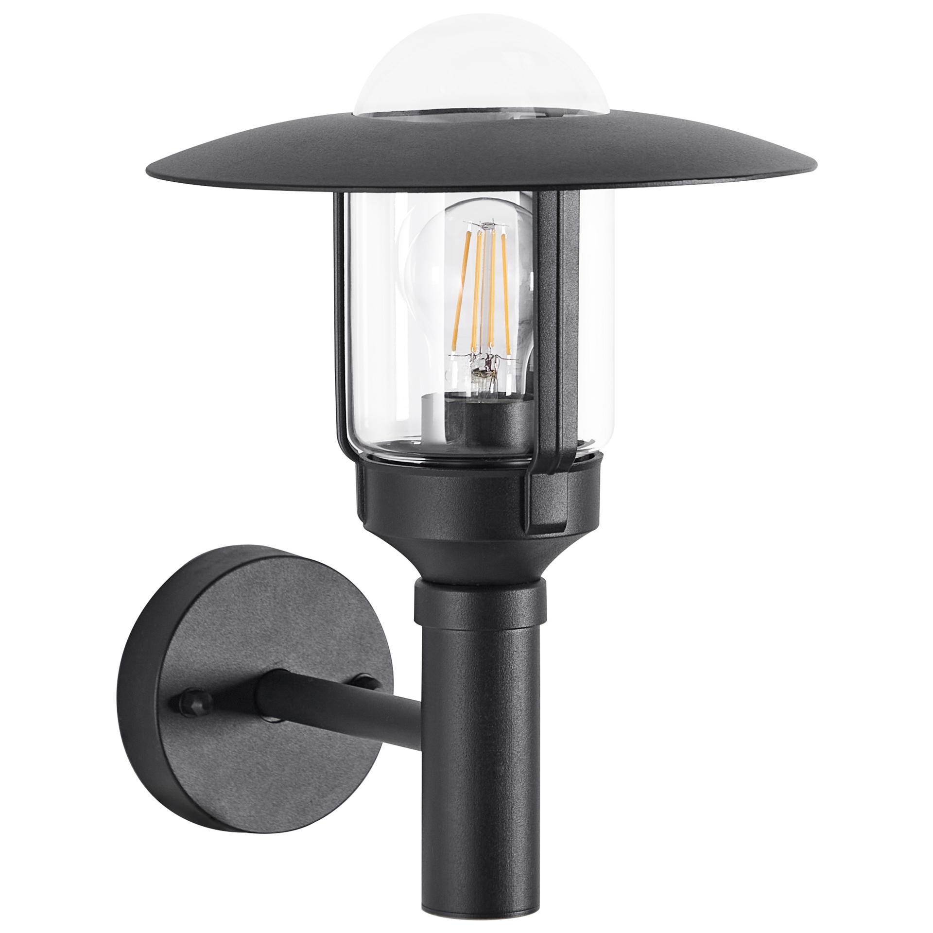 Lampa ścienna zewnętrzna czarna TIZU