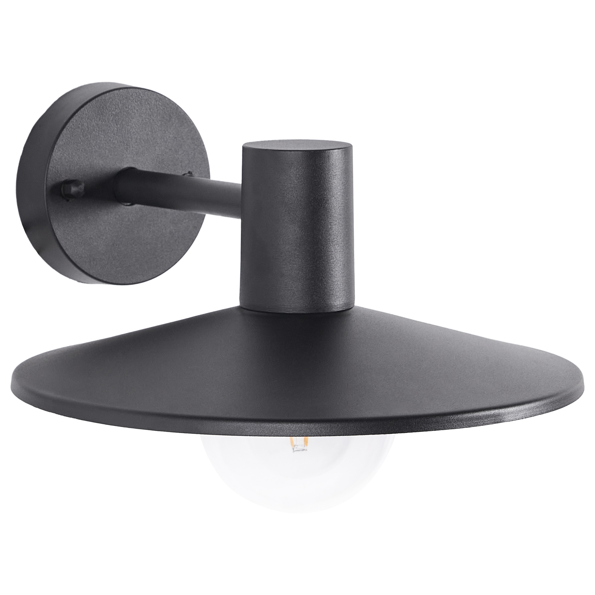 Lampa ścienna zewnętrzna czarna BARALIA