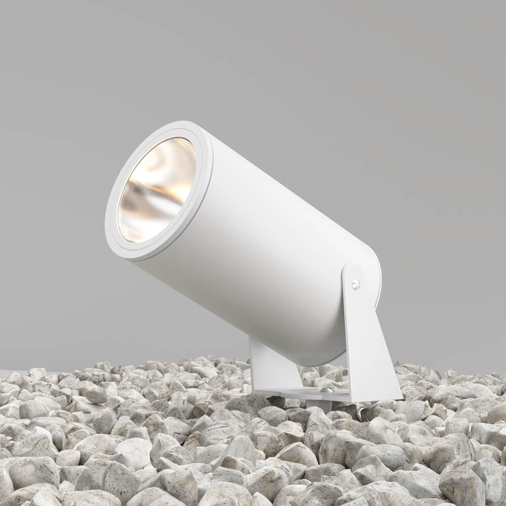 Regulowana lampa gruntowa Bern O050FL-L30W3K Maytoni LED 30W 3000K IP65 biały