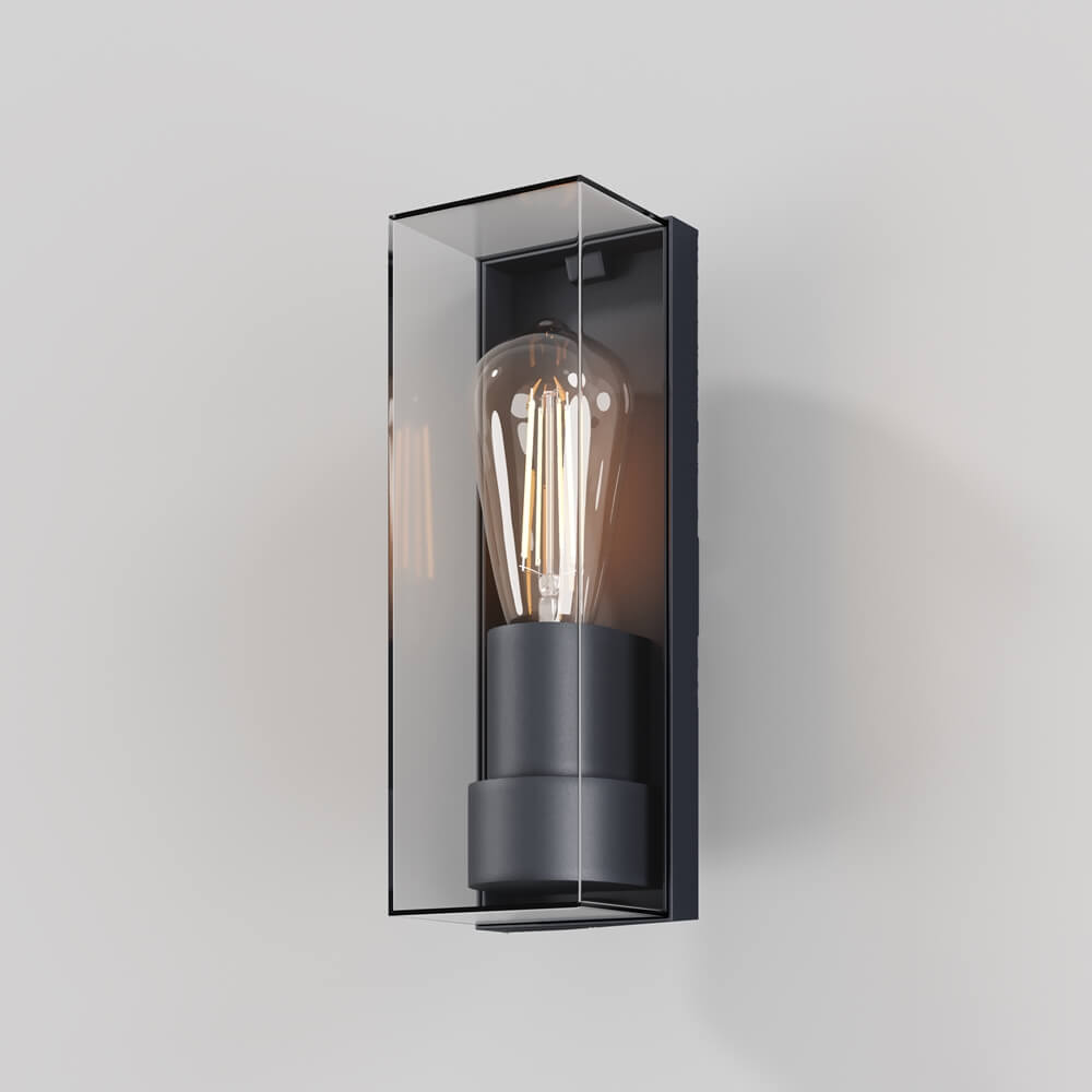 Prostokątna lampa naścienna Conf O450WL-01GF Maytoni IP65 grafitowy