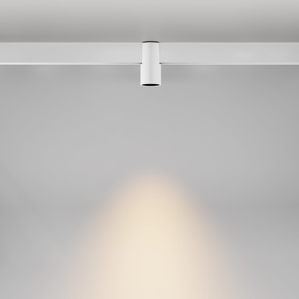 Magnetyczna lampa sufitowa do szyny Alfa TR122-2-7W3K-W Maytoni LED 7W 3000K tuba biały czarny