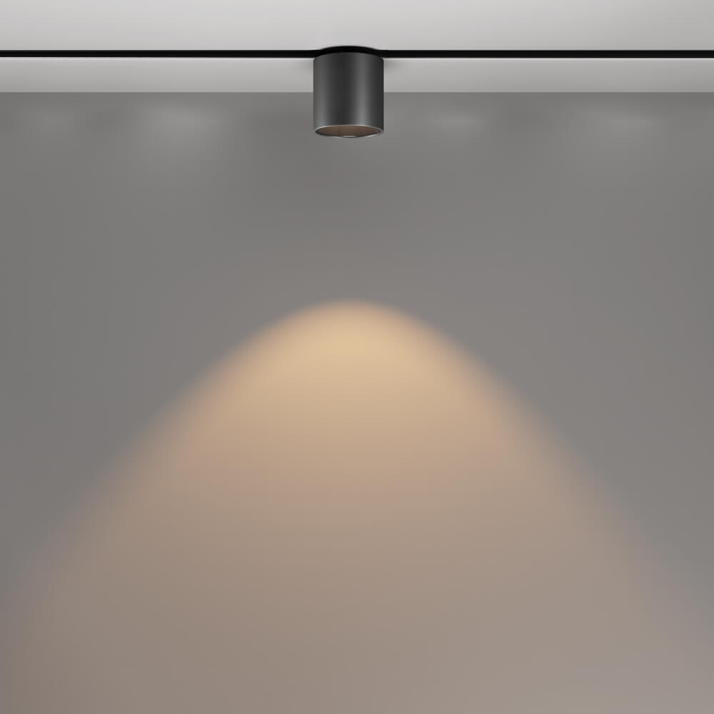 Metalowa lampa sufitowa Alfa TR132-2-7W3K-B Maytoni LED 7W 3000K do szyny magnetycznej czarny