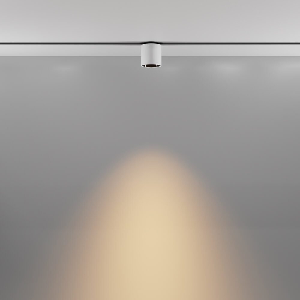 Sufitowa lampa tuba Alfa TR132-2-7W3K-W Maytoni LED 7W 3000K do magnetycznej szyny biały czarny