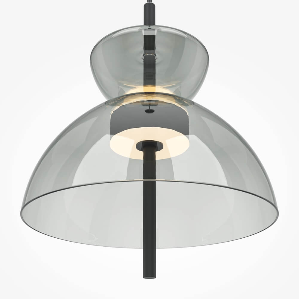 Lampa do sypialni zwis Bangkok MOD185PL-L11B3K2 Maytoni LED 12W 3000K czarny szary