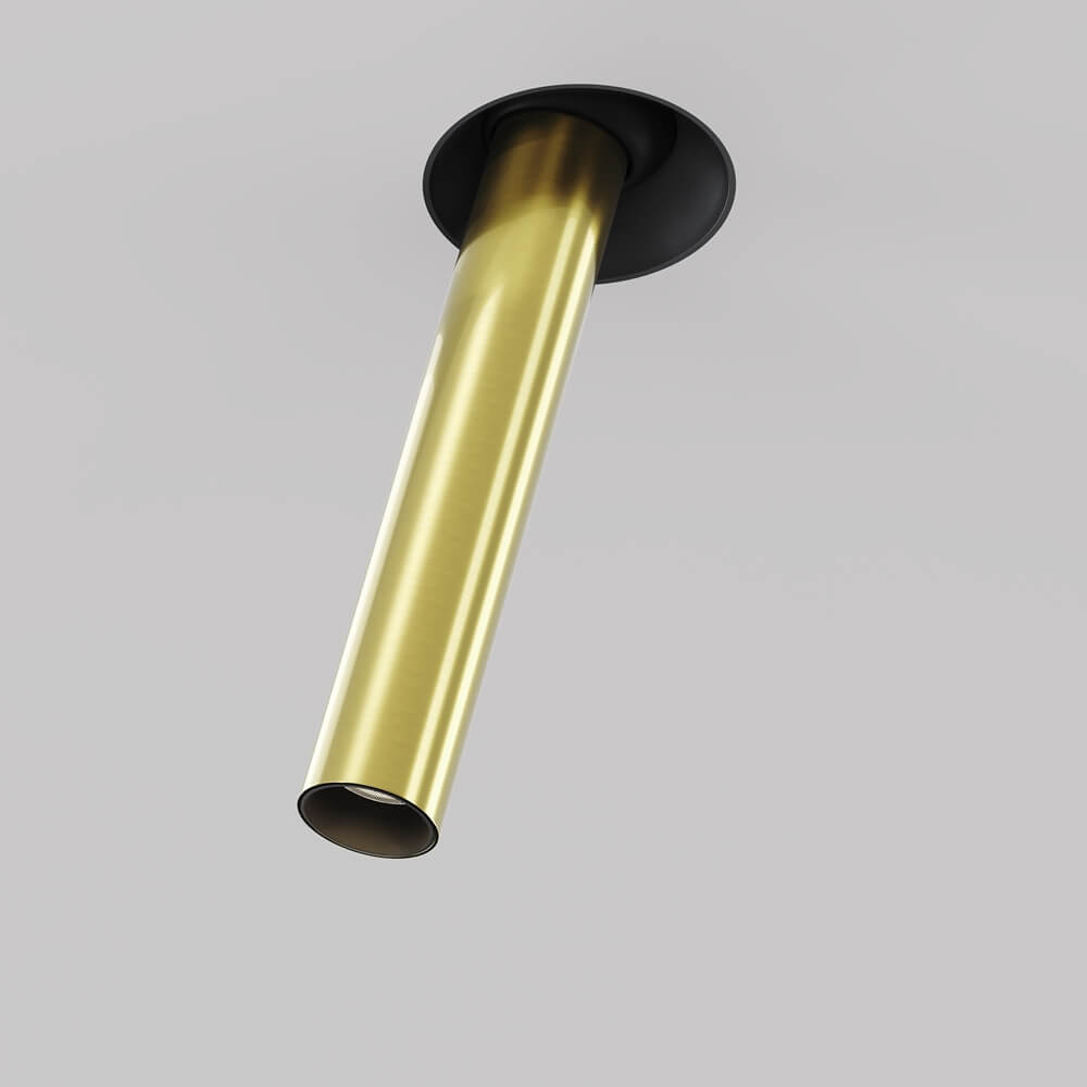 Sufitowa lampa podtynkowa Focus C140TRS-L300-7W3K-BBS Maytoni LED 7W 3000K mosiądz