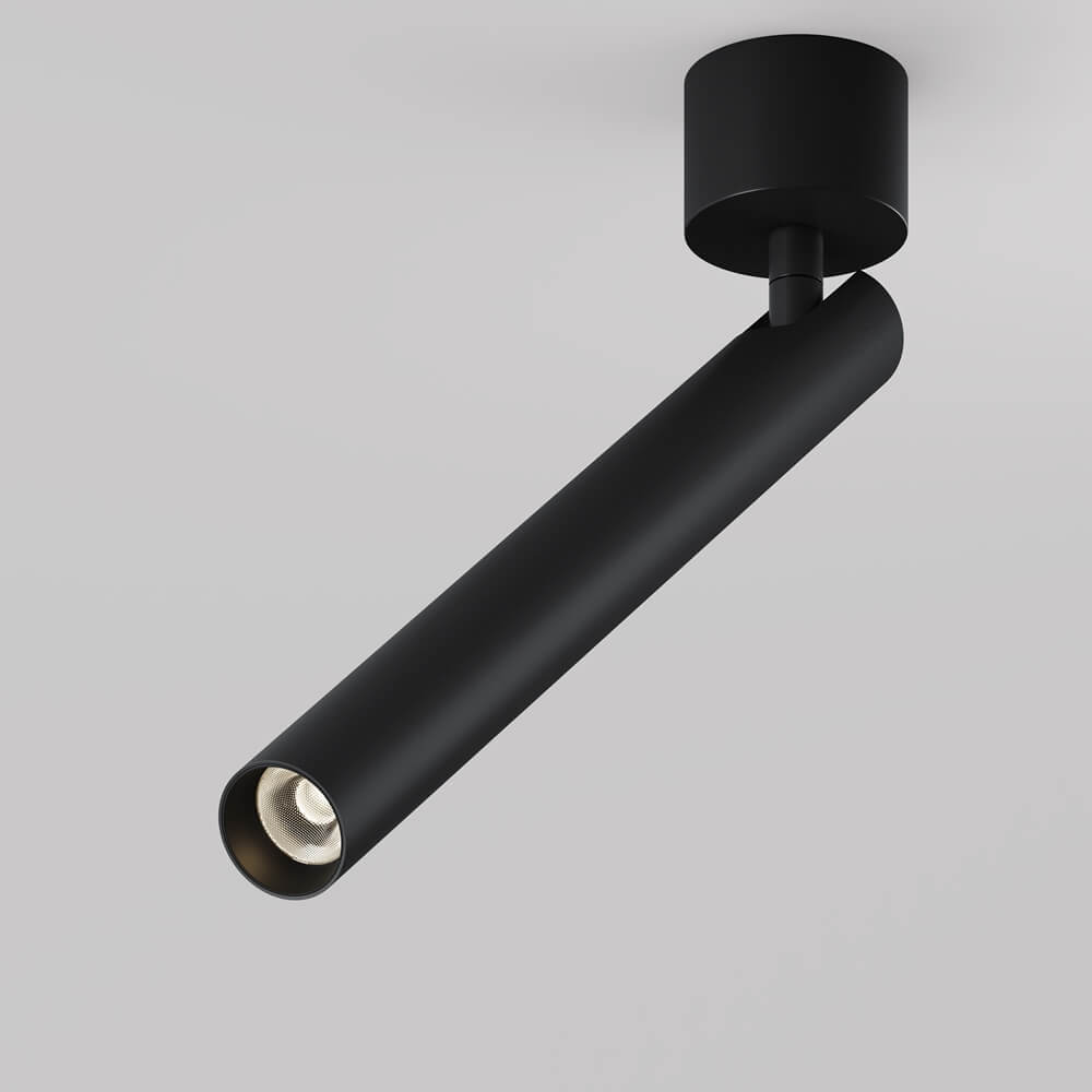 Ledowa lampa sufitowa Focus C141CL-L300-6W3K-B Maytoni LED 6W 3000K sopel czarny