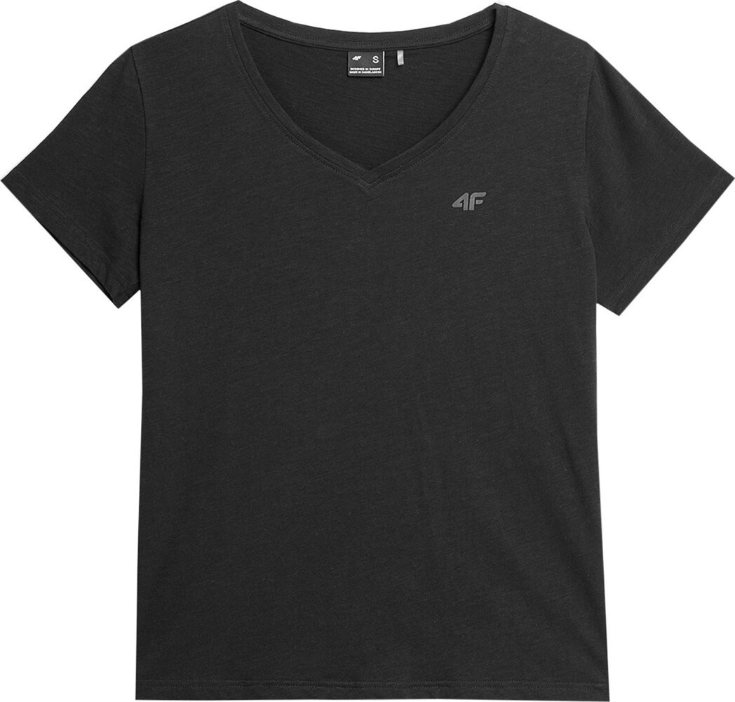 Koszulka damska 4F F0908 czarna 4FAW23TTSHF0908 20S-XL