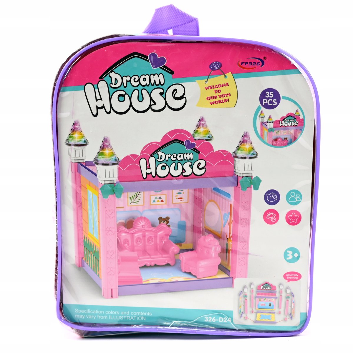 MINI DOMEK DLA LALEK WYPOSAŻENIE DOMU POKOJU MEBELKI DLA FIGUREK