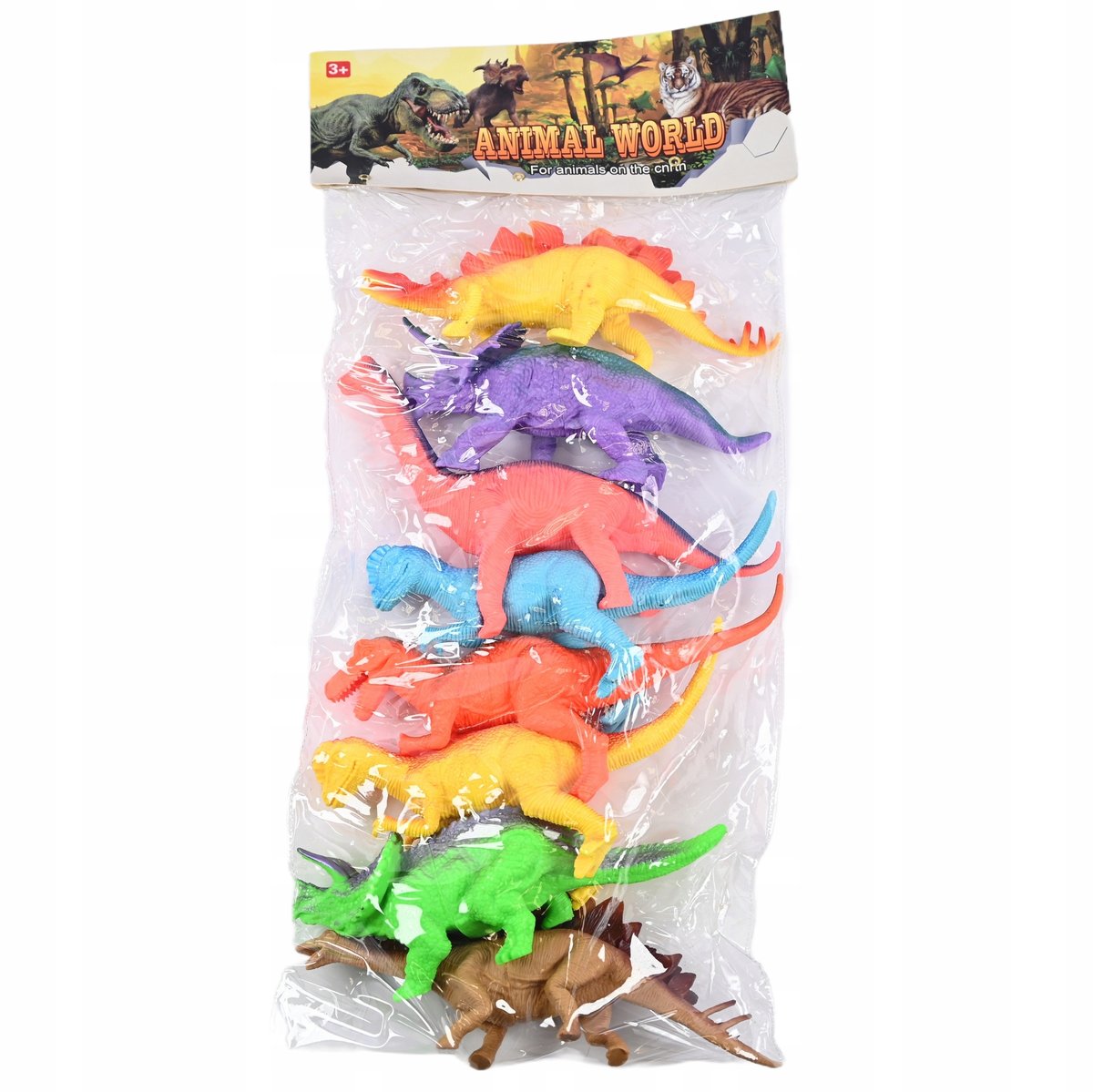 FIGURKI DINOZAURY ZESTAW FIGUREK DO ZABAWY DINOZAUR 8SZT