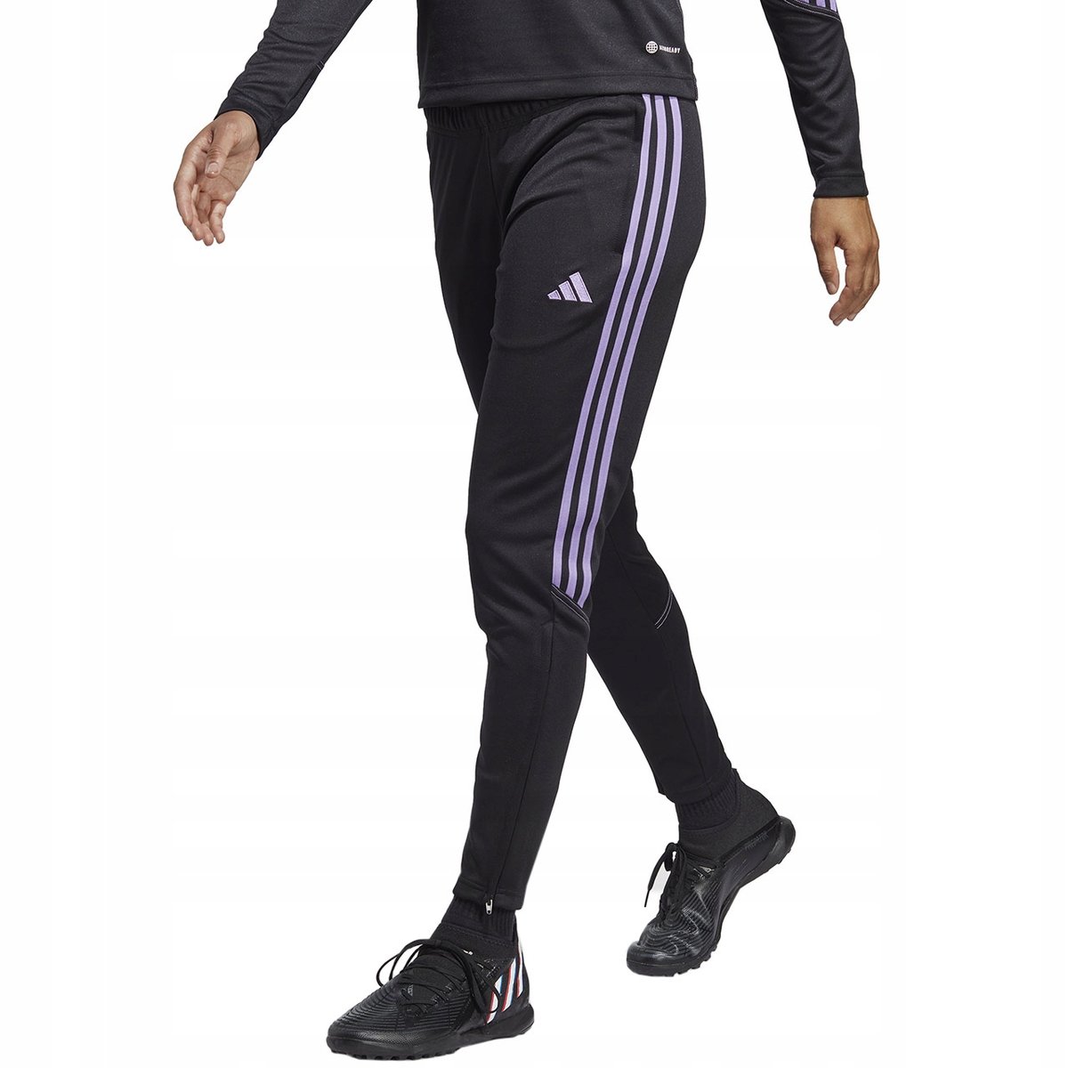 Spodnie damskie adidas Tiro 23 Club Training czarno-fioletowe IC1601 XL