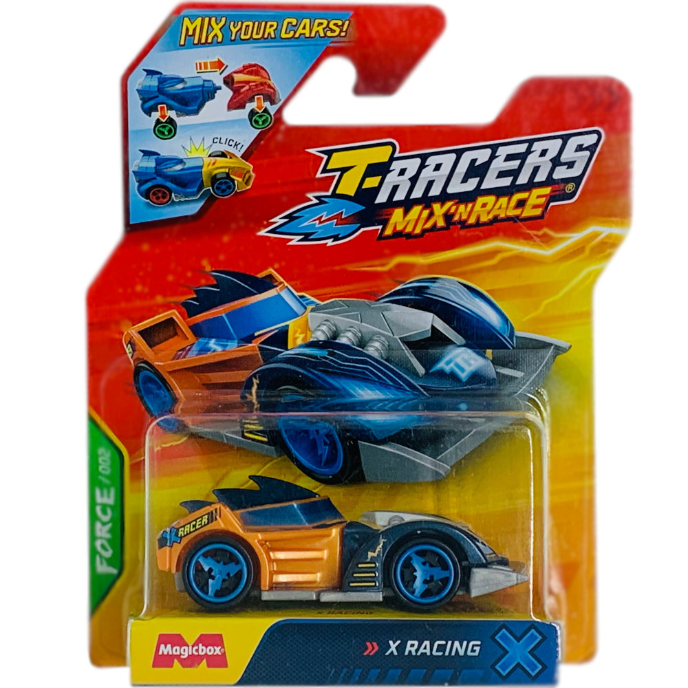 T-RACERS 2.0 MIX 'N RACE MAGIC BOX FORCE 002 SAMOCHÓD POJAZD X RACING X