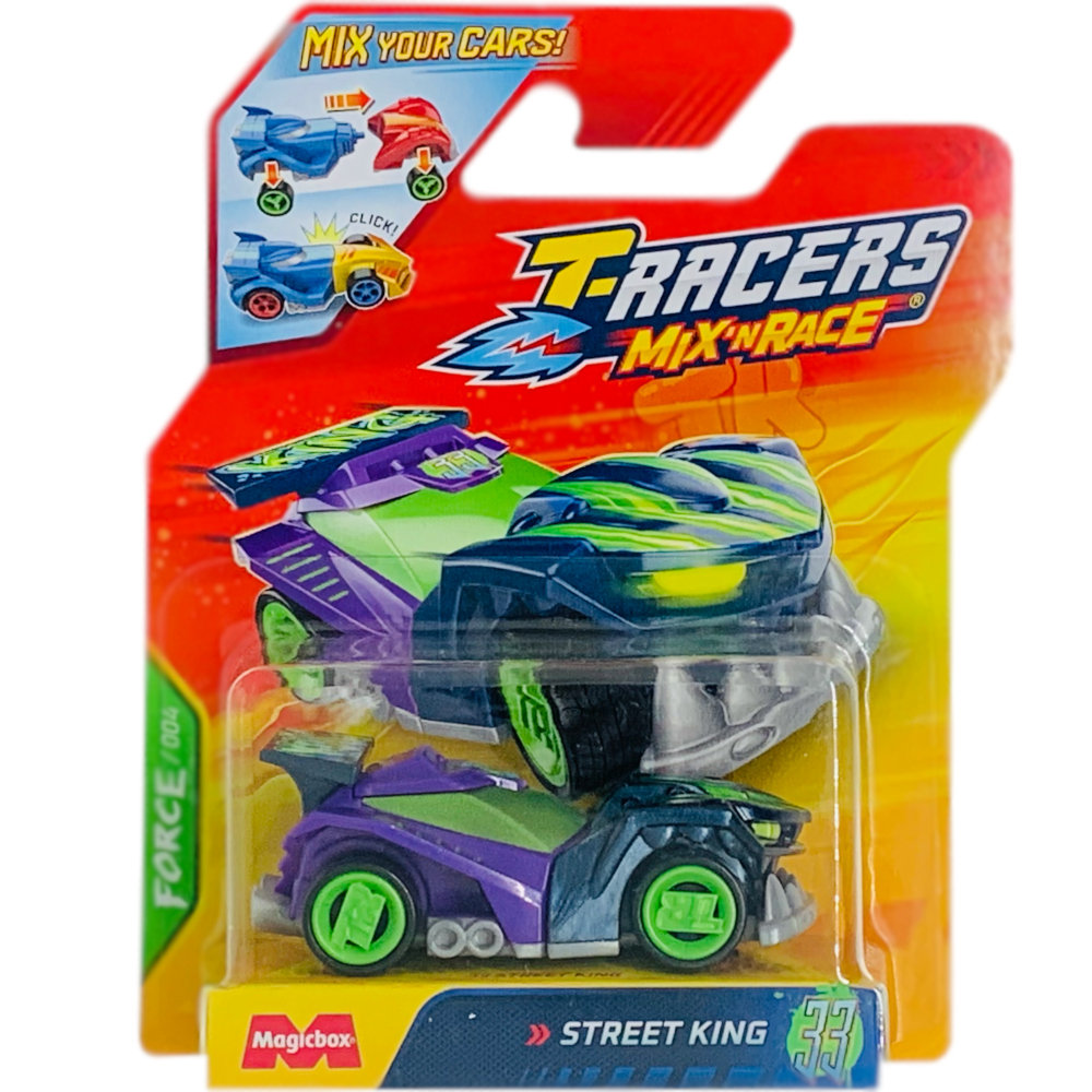 T-RACERS 2.0 MIX 'N RACE MAGIC BOX FORCE 004 SAMOCHÓD POJAZD STREET KING 33