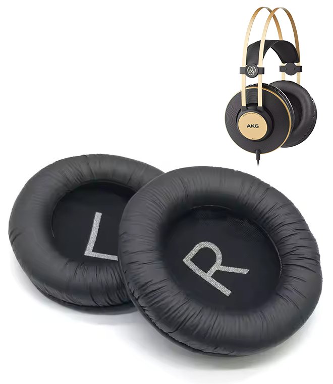 Nauszniki Pady Gąbki do AKG K52 K72 K92 K181 K182 K240 K540 K845 Czarne