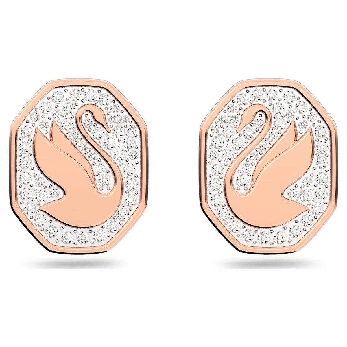 Kolczyki Swarovski - Signum, Swan Rose Gold 5621105