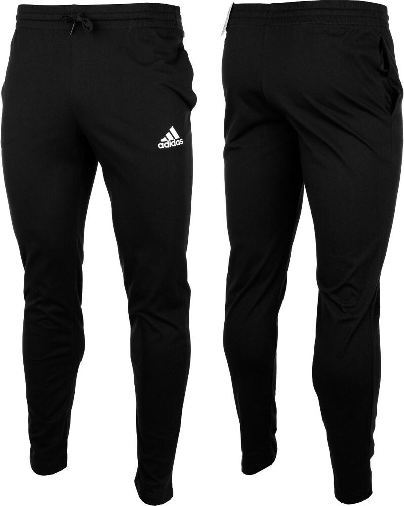 Spodnie męskie adidas Essentials Tapered Open Hem Pants czarne GK9222-L