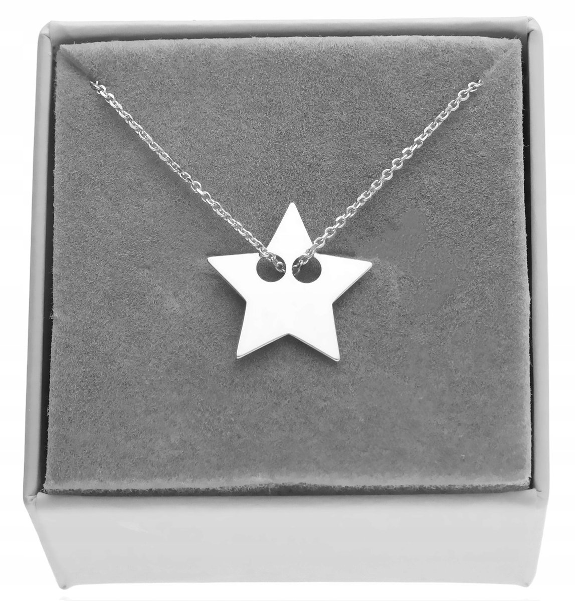 Naszyjnik srebrny z motywem gwiazdki gwiazdka CELEBRYTKA srebro 925 40 cm