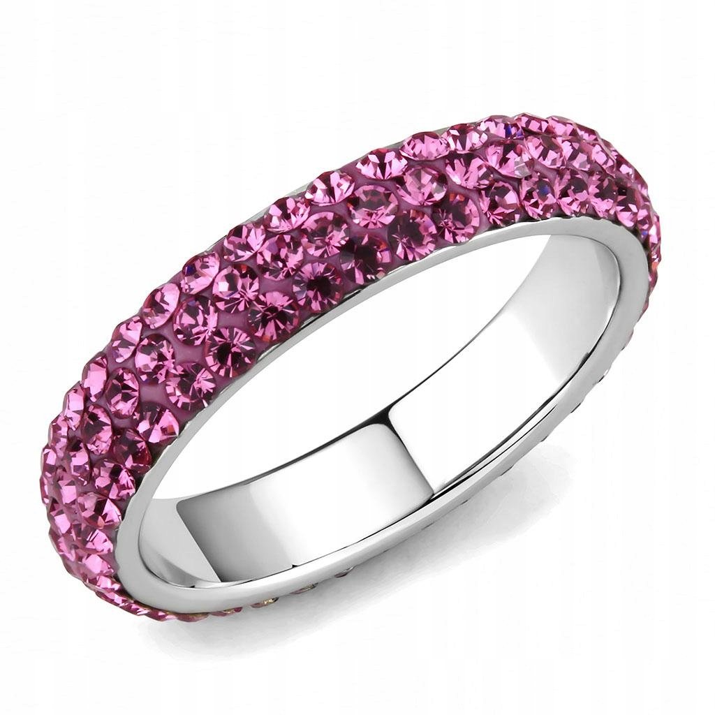 Pierścionek obrączka LUXURY PINK rozmiar 14