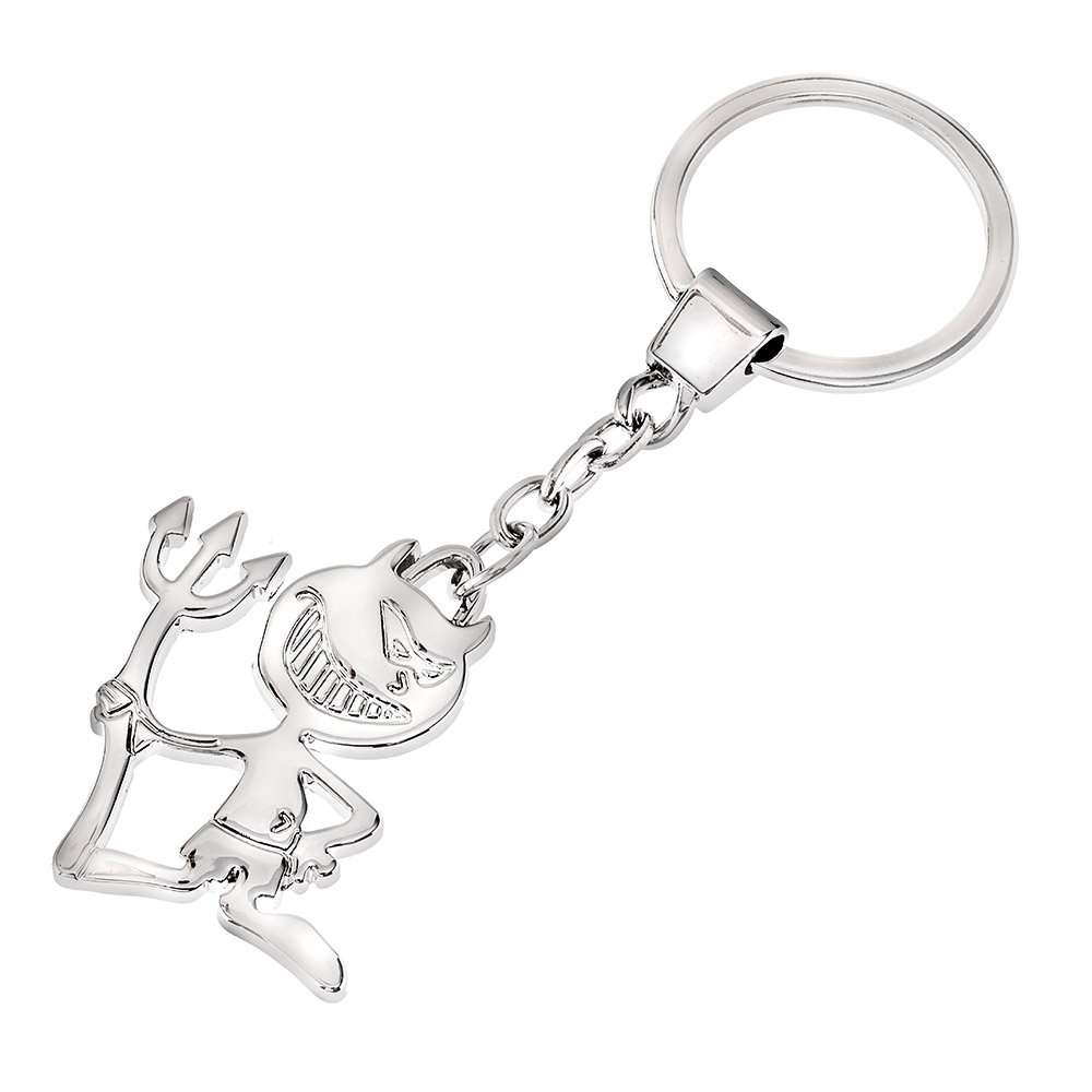 Brelok srebrny diabełek