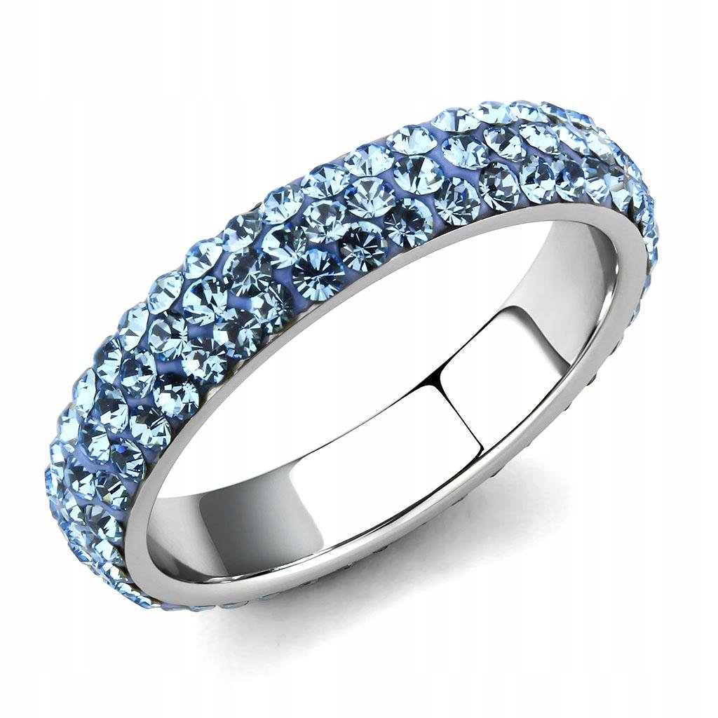 Pierścionek obrączka LUXURY BLUE rozmiar 14