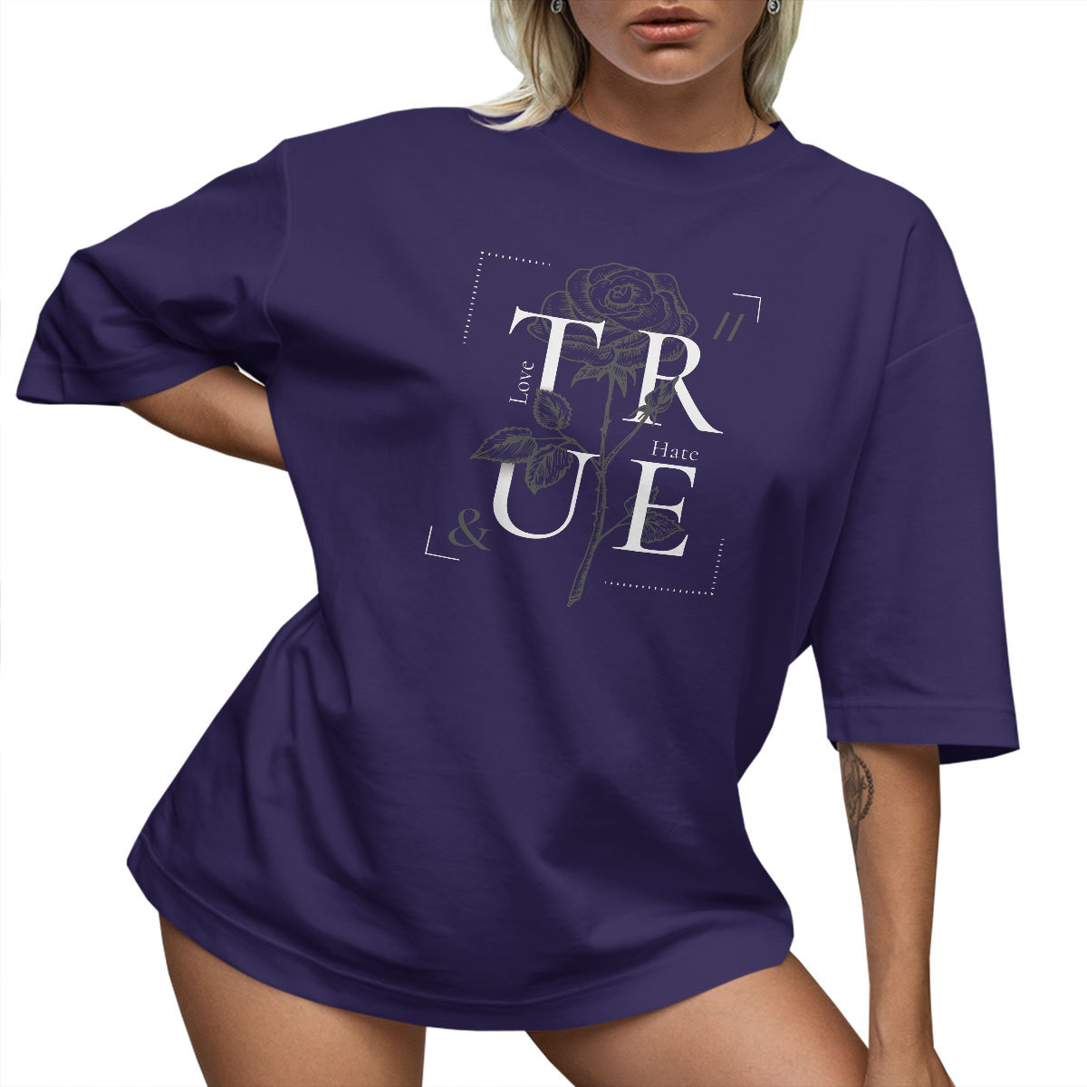 T-SHIRT OVERSIZE LUŹNA KOSZULKA RÓŻA BASIC XXL SUKIENKA JAKOŚĆ