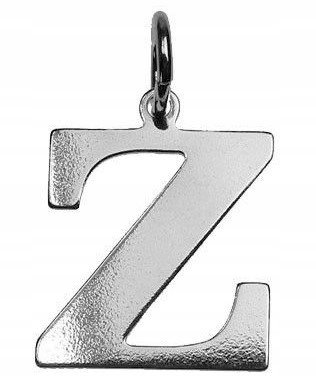 Srebrny wisiorek zawieszka literka Z duża litera Z SREBRO 925