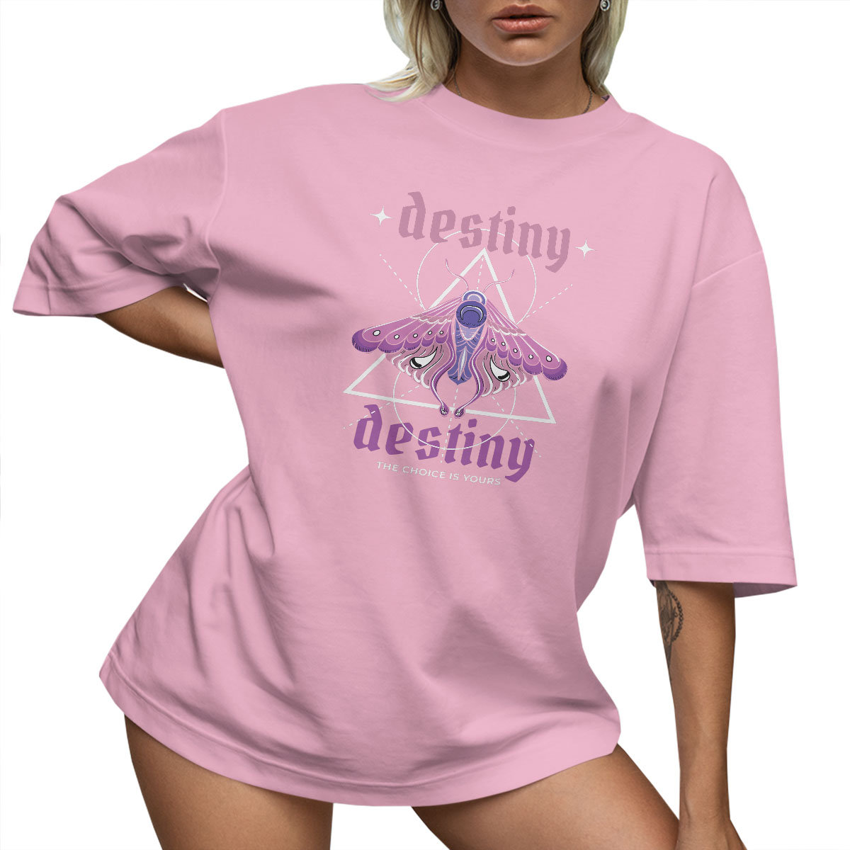 T-SHIRT OVERSIZE LUŹNA KOSZULKA NAPIS BASIC L SUKIENKA JAKOŚĆ