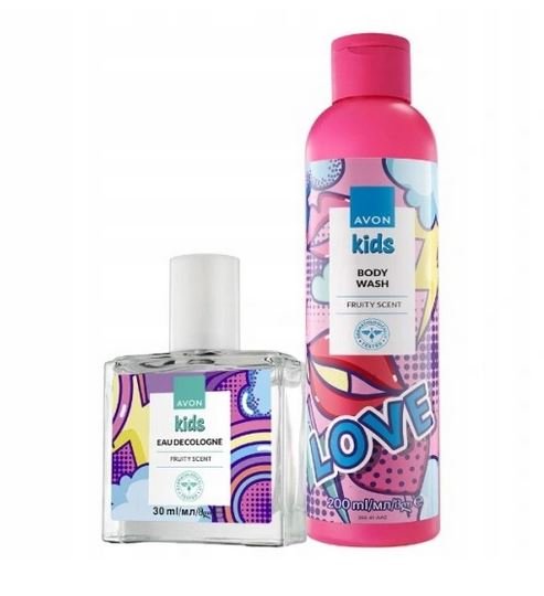 Avon Kids Zestaw 2 Kosmetyków Owocowych Fruity Scent 200 Ml