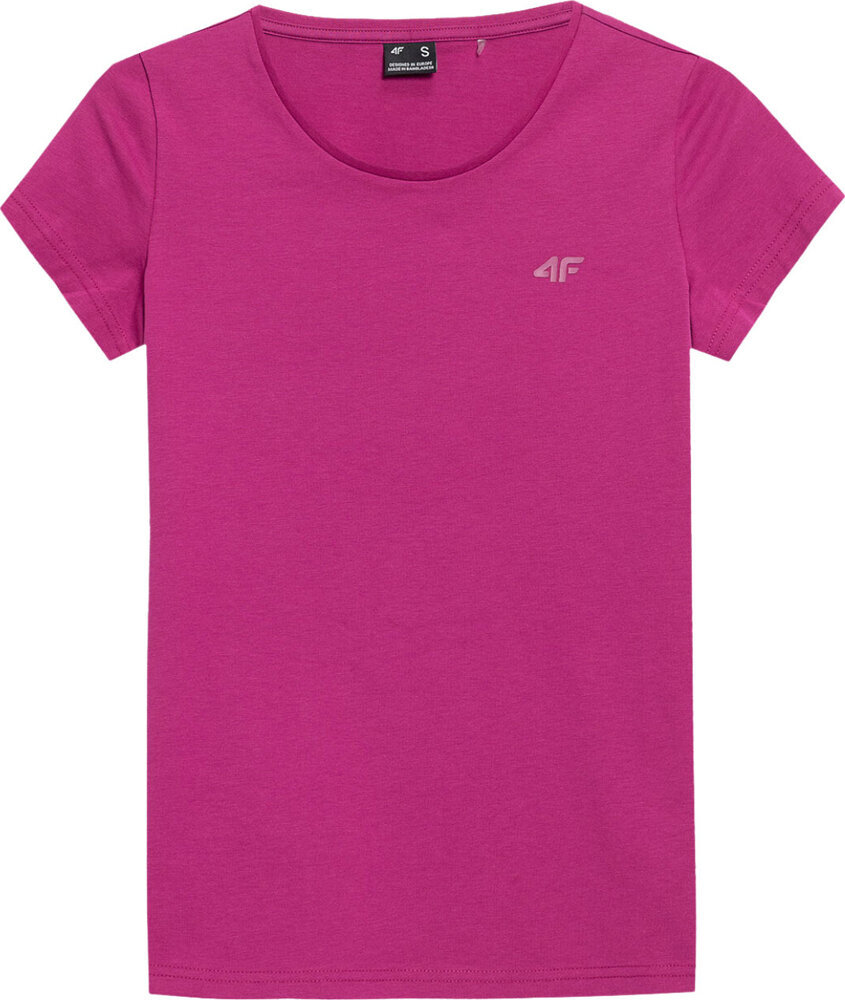 Koszulka damska 4F F0906 różowa 4FAW23TTSHF0906 53S-XL