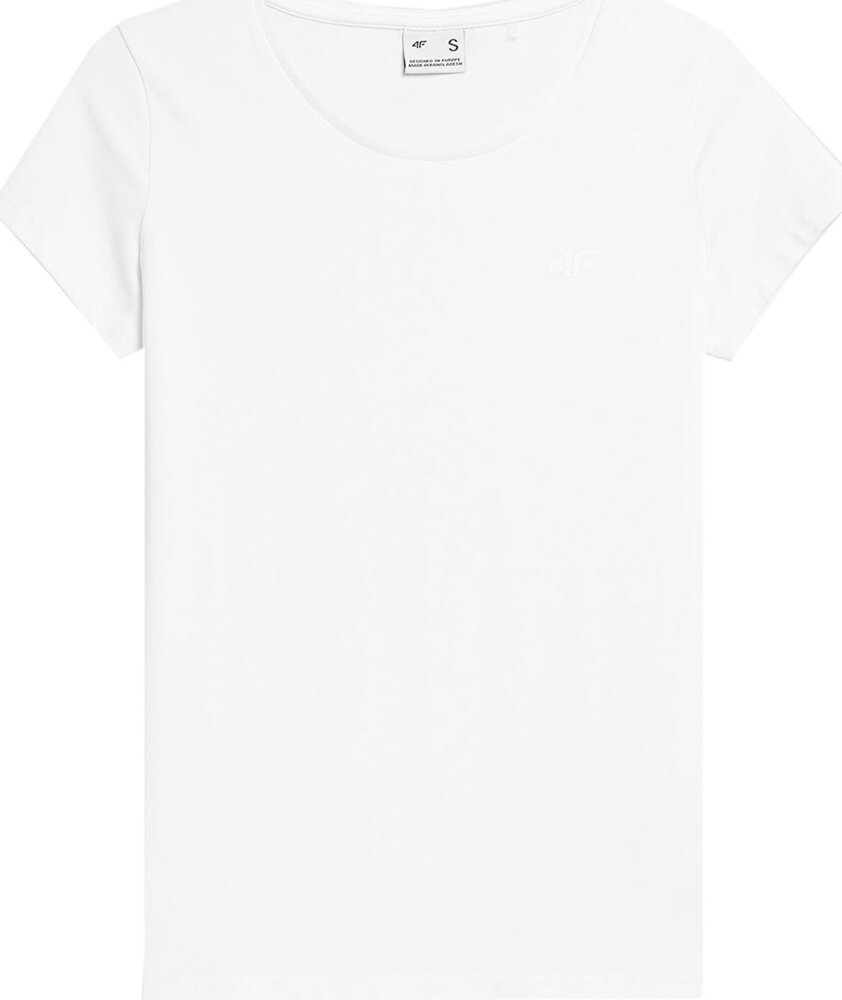 Koszulka damska 4F F0906 biała 4FAW23TTSHF0906 10S-XL