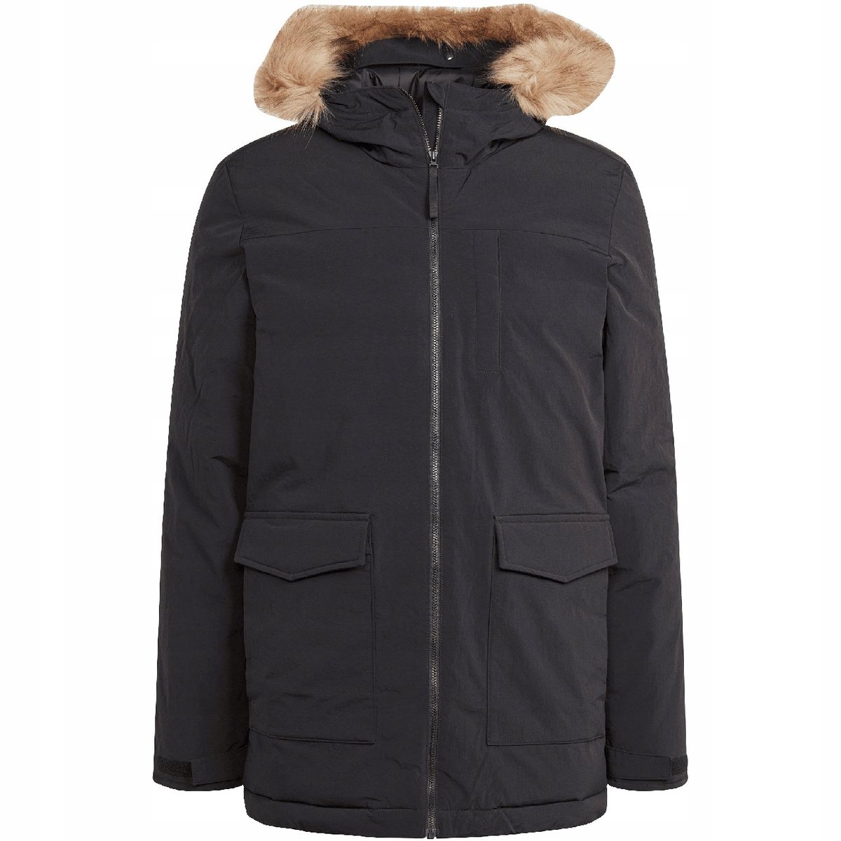 Kurtka męska adidas Parka Hooded Fur czarna IK0553 L