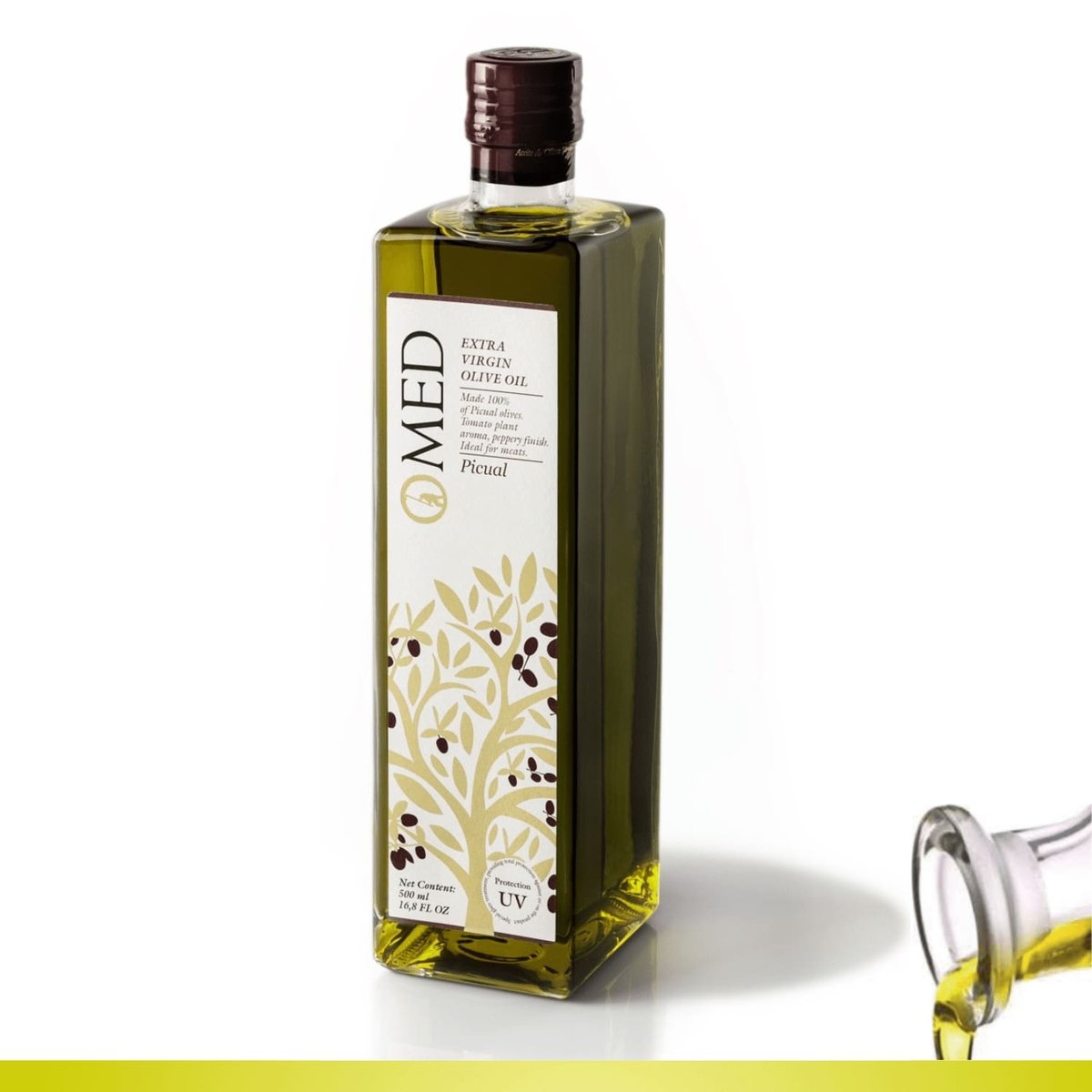 Oliwa Picual  Extra Virgin EVOO O-MED Butelka UV 500 ml