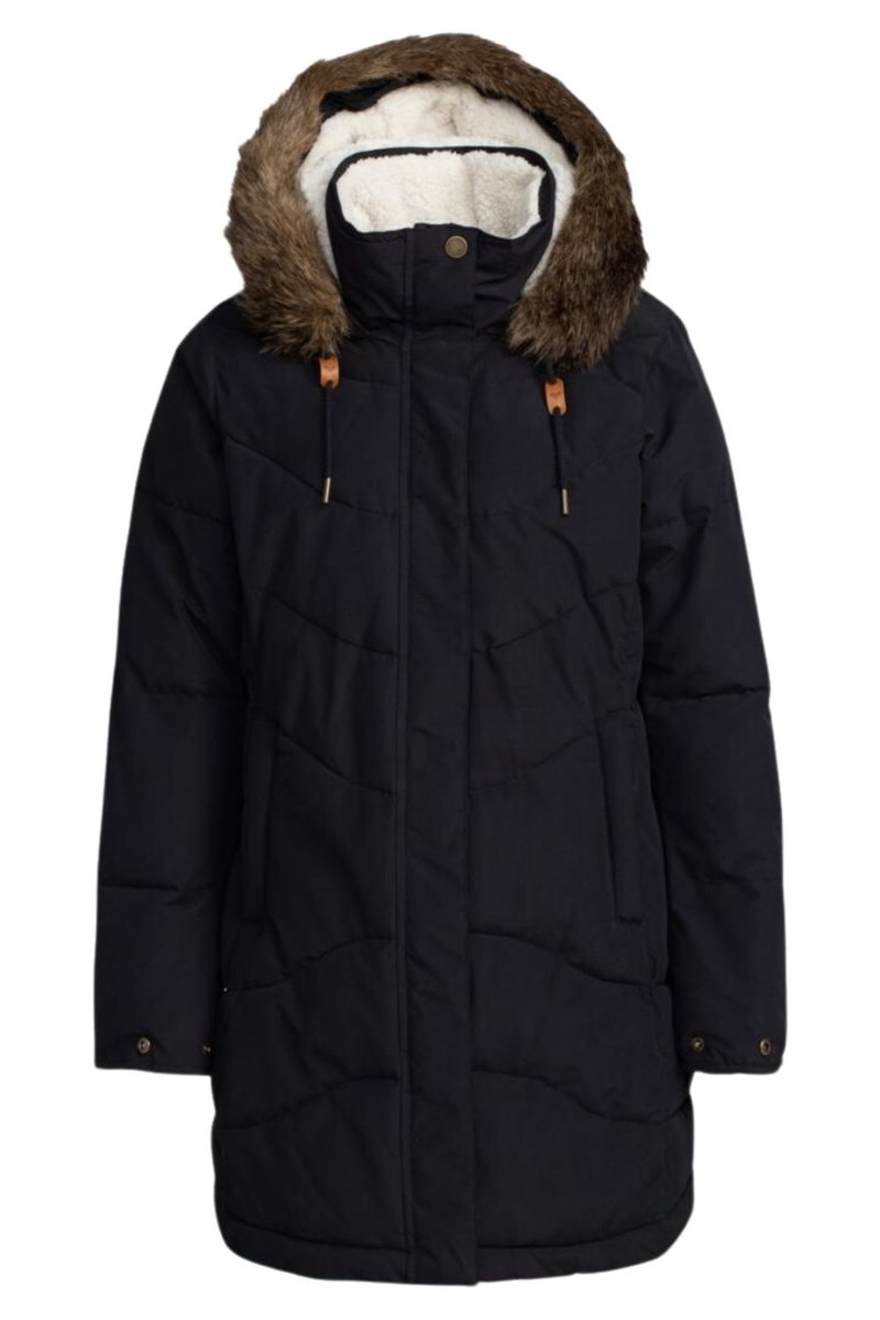 Kurtka damska Roxy Ellie ciepła parka czarna-L
