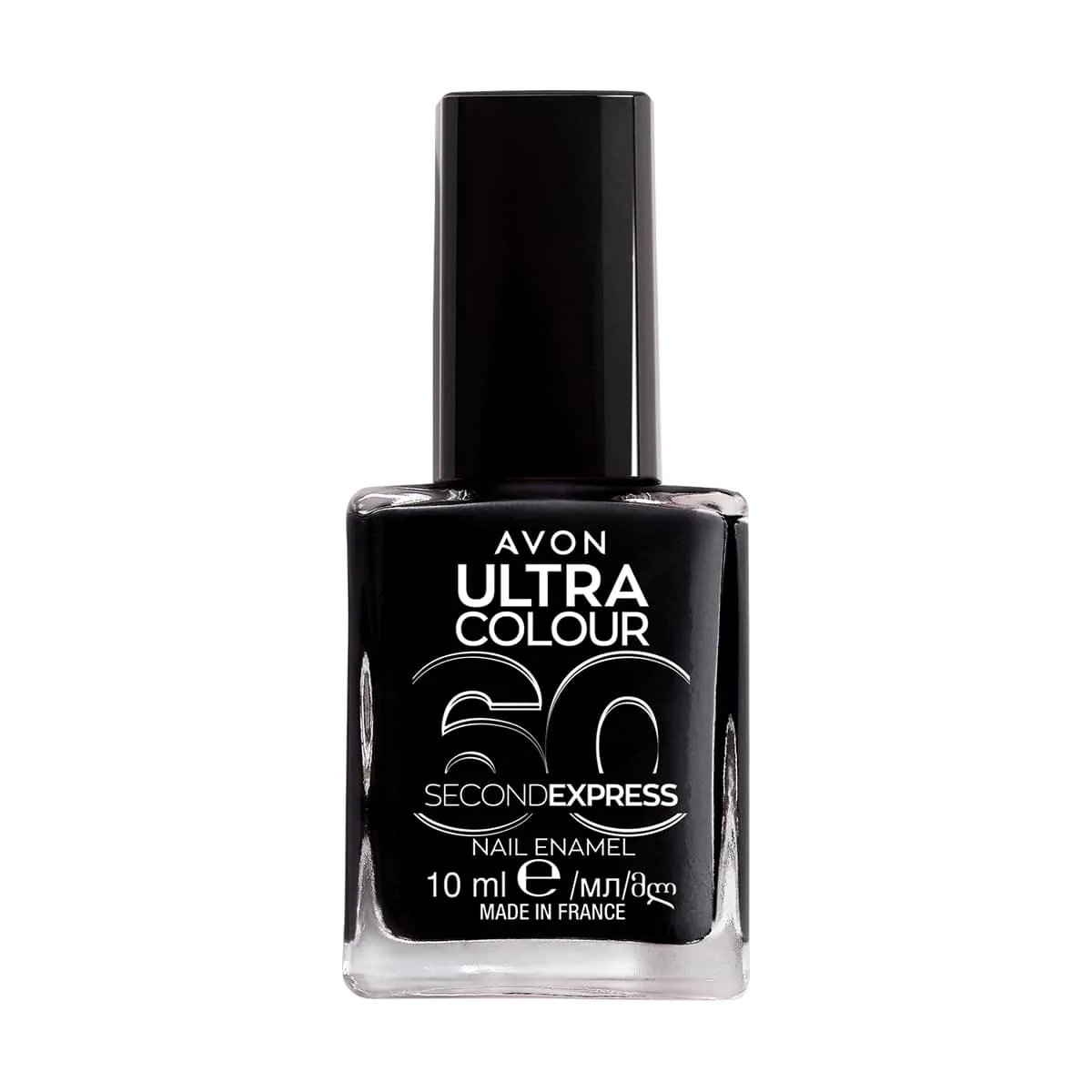 Avon Ultra Colour 60 Second Express Lakier do paznokci - Power Black - 10ml