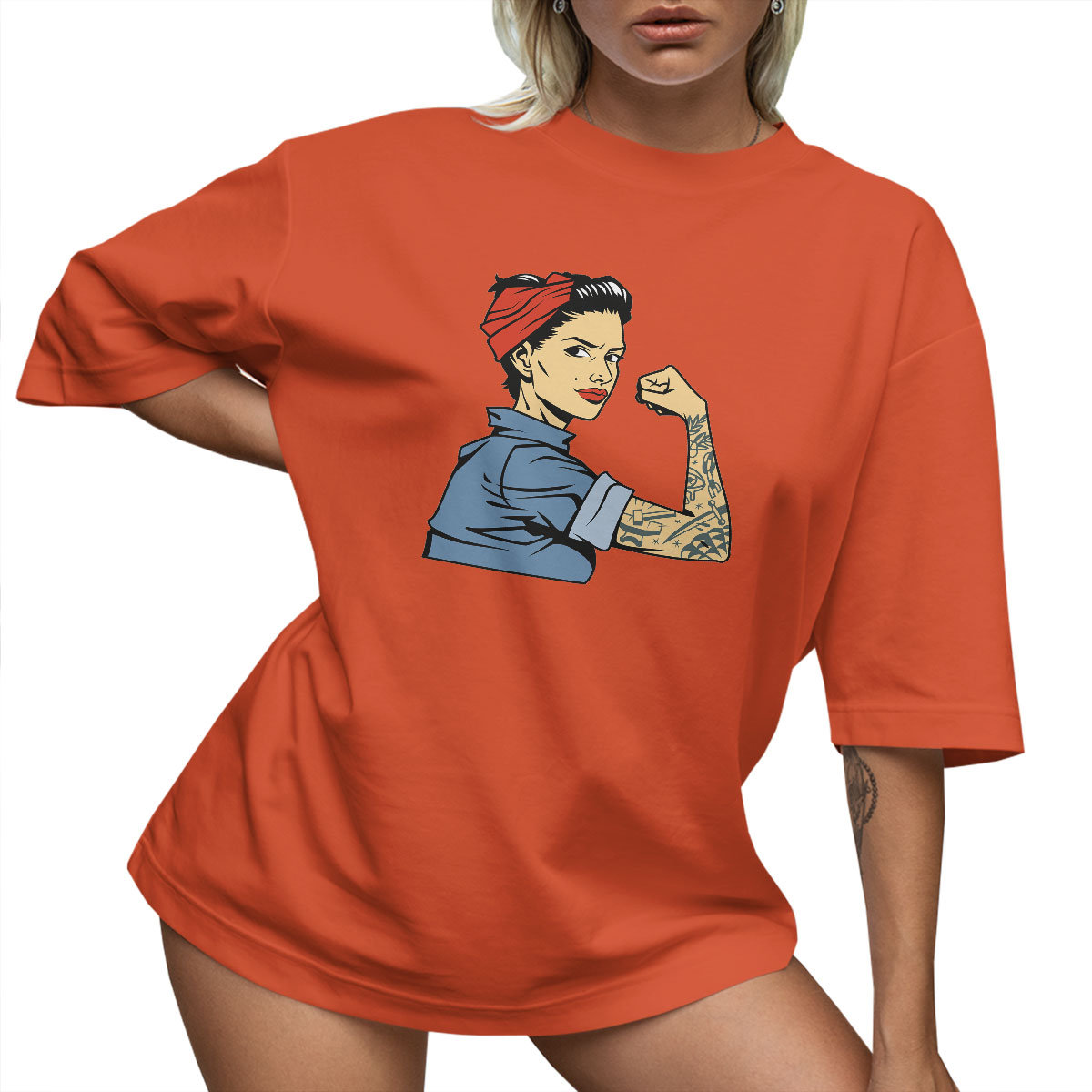 T-SHIRT OVERSIZE LUŹNA KOSZULKA PIN UP BAWEŁNA KRÓTKA XXXL SUKIENKA JAKOŚĆ