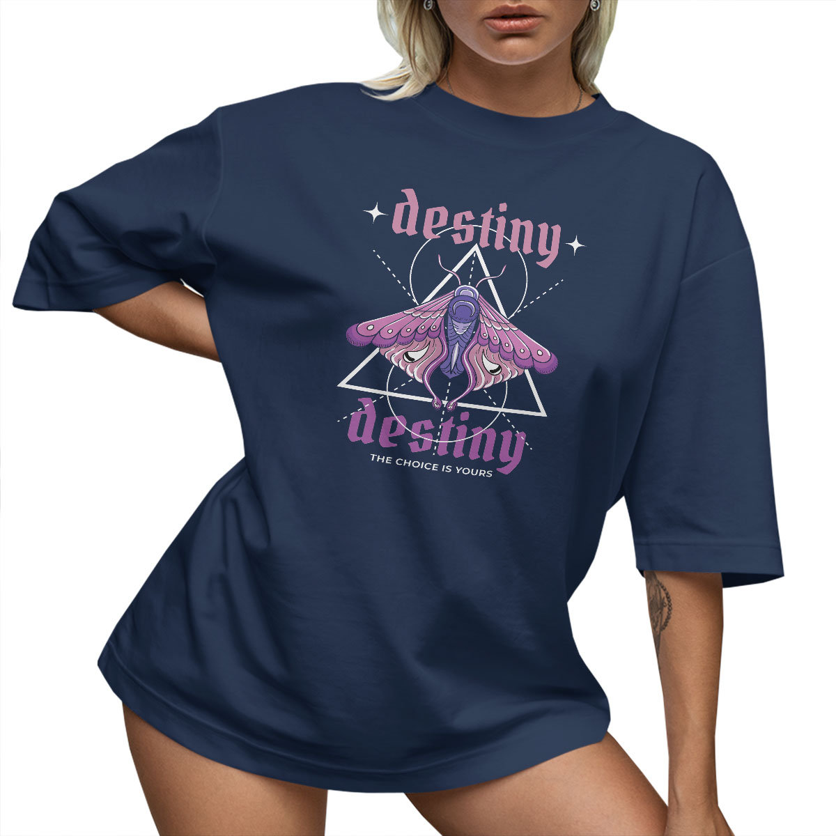 T-SHIRT OVERSIZE LUŹNA KOSZULKA NAPIS BASIC L SUKIENKA JAKOŚĆ