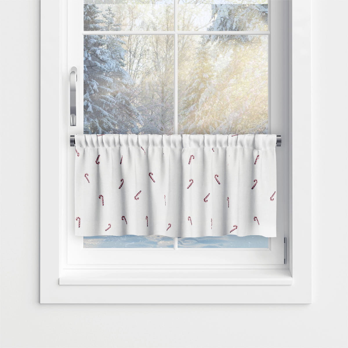 Zazdrostka WINTER wzór BN77 | Mini laski świąteczne 45 x 240 cm