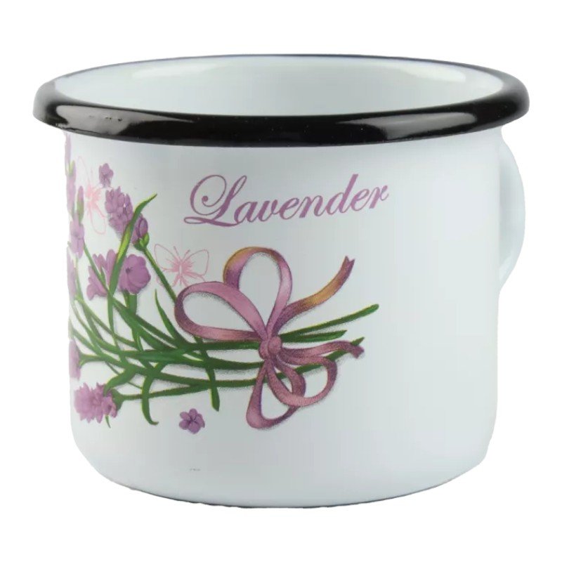 Kubek emaliowany LAWENDA 500 ml