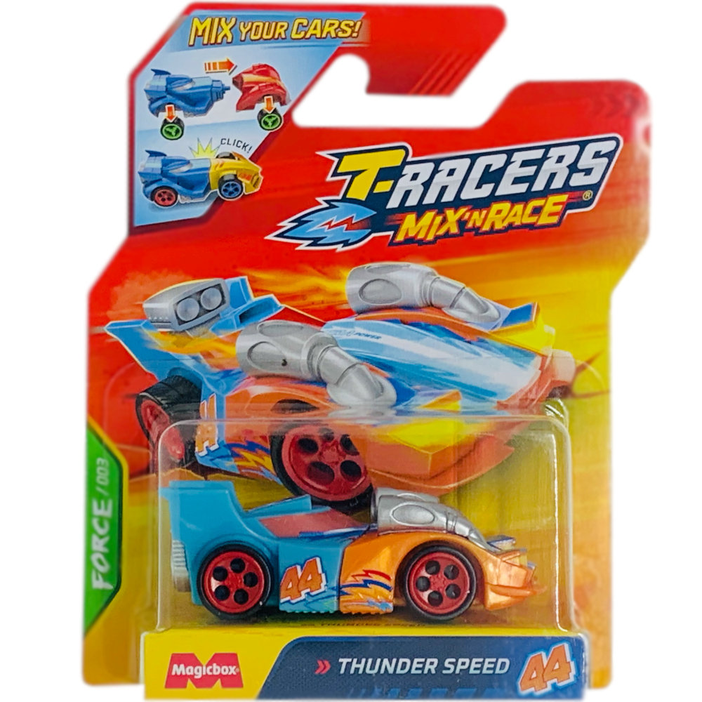 T-RACERS 2.0 MIX 'N RACE MAGIC BOX FORCE 003 AUTO POJAZD THUNDER SPEED 44