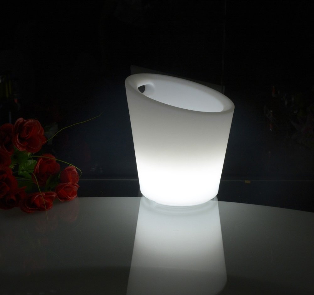 Techly Wiaderko do Lodu na Butelki Świecące LED RGB z Pilotem
