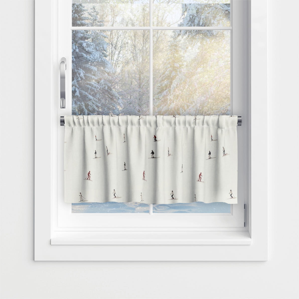 Zazdrostka WINTER wzór BN76 | Narciarze 30 x 150 cm